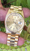 ROLEX MENS LADIES 36mm PRESIDENT WATCH 18K YELLOW GOLD 18238 DAY DATE BOX PAPERS