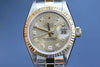 ROLEX LADIES DATEJUST 69163 2TONE DIAMOND DIAL 26mm 18K YELLOW GOLD 