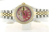 ROLEX WATCH LADIES DATEJUST 2TONE DIAMOND DIAL PINK MOP