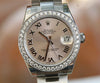ROLEX MENS LADIES MIDSIZE 31mm DATEJUST 178240 STEEL DIAMOND BEZEL UNWORN