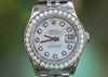 ROLEX LADIES 179160 26mm STAINLESS STEEL JUBILEE BAND DIAMOND BEZEL DIAL UNWORN