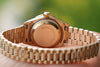 ROLEX LADIES 69178 PRESIDENT 26mm 18K YELLOW GOLD DIAMOND BAND BEZEL & DIAL