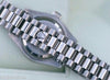 ROLEX PRESIDENT LADIES 18k WHITE GOLD MOTHER OF PEARL DIAMOND DIAL BEZEL 179239