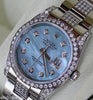 ROLEX DATEJUST MENS WATCH STAINLESS STEEL MOTHER-OF-PEARL DIAMONDS 116200 UNWORN