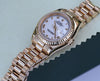 ROLEX PRESIDENT LADIES 18K GOLD MODEL 179178 WHITE DIAL GOLD ROMAN NUMERALS