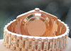 ROLEX MENS PRESIDENT DAY-DATE II 18k ROSE GOLD 41mm PINK DIAL FACTORY DIAMOND