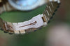 ROLEX MENS PRESIDENT BLUE MOTHER of PEARL DIAMOND DIAL 18038 18K YELLOW GOLD