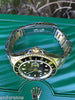 ROLEX GMT II TWO TONE 18k GOLD & STEEL WATCH BLACK 16713