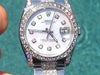 ROLEX 34mm DATE STAINLESS STEEL DIAMOND OYSTER BAND