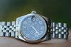 ROLEX MENS LADIES MIDSIZE 31mm DATEJUST STAINLESS STEEL FLORAL 178240
