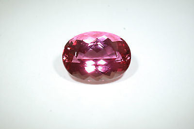 4.15ct Oval Shaped Non Treated Red Imperial Topaz - RARE  7.5mm x 10.5mm