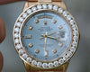 ROLEX WATCH 18038 PRESIDENT 36mm MENS FULL SIZE OVERSIZED 6ct. DIAMOND BEZEL