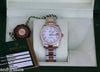 ROLEX DATEJUST LADIES MIDSIZE TWO TONE 18K ROSE GOLD DIAMOND MOTHER-OF-PEARL