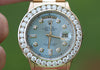 ROLEX WATCH 18038 PRESIDENT 36mm MENS FULL SIZE OVERSIZED 6ct. DIAMOND BEZEL
