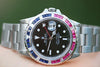 ROLEX MENS 40mm 16710 STEEL GMT MASTER PEPSI DIAMOND SAPPHIRE BEZEL for 116710