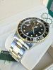 ROLEX GMT II TWO TONE 18k GOLD & STEEL WATCH BLACK 16713