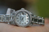 ROLEX LADIES 18K WHITE GOLD 3cts DIAMONDS MASTERPIECE BAND DIAMOND LUGS UNWORN