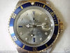 ROLEX SUBMARINER WATCH MENS LADIES 2TONE SLATE SERTI DIAMOND AND SAPPHIRE DIAL