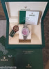 ROLEX DATEJUST MIDSIZE 178240 PINK MOTHER OF PEARL DIAMOND DIAL BEZEL AND LUGS