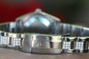 ROLEX LADIES MIDSIZE 31mm STEEL DATEJUST FLORAL DIAL DIAMOND BAND BEZEL UNWORN