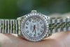 ROLEX LADIES 179160 26mm STAINLESS STEEL JUBILEE BAND DIAMOND BEZEL DIAL UNWORN