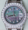ROLEX PRESIDENT LADIES 18k WHITE GOLD MOTHER OF PEARL DIAMOND DIAL BEZEL 179239