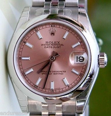 ROLEX DATEJUST LADIES NEW MIDSIZE STAINLESS STEEL BOX PAPER MODEL 178240