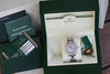 ROLEX WATCH MENS LADIES MIDSIZE 31mm DATEJUST 178240 STAINLESS STEEL DIAMOND
