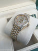 ROLEX LADIES PRESIDENT 18K GOLD DIAMONDS EVERYWHERE & RUBY HOUR MARKERS 69178