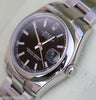 ROLEX DATEJUST MIDSIZE LADIES WATCH 178240 STAINLESS STEEL BLACK DIAL