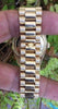 ROLEX PRESIDENT MENS LADIES 18238 36MM 18K YELLOW GOLD WHITE BIG BOLD ROMAN DIAL