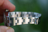 ROLEX LADIES DATEJUST 26mm STAINLESS STEEL 18K WHITE GOLD BEZEL 79174 BLUE ROMAN