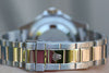 ROLEX MENS STAINLESS STEEL SUBMARINER WHITE MOP diamond sapphire DIAL 16610