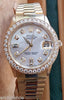 ROLEX DATEJUST GOLD MOTHER OF PEARL DIAMONDS DIAL & BEZEL MIDSIZE PRESIDENT 6624