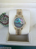 ROLEX LADIES PRESIDENT 18K YELLOW GOLD TAHITIAN BLACK MOTHER OF PEARL 69178