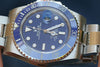 Rolex stainless steel Submariner w/ custom Blue dial & bezel to look like white