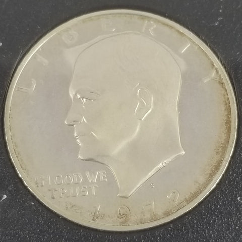 1972 S Proof Eisenhower IKE 40% Silver Dollar Coin