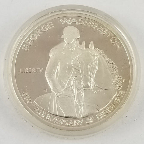 1982 S George Washington Commemorative Proof Half Dollar 90% Silver COA