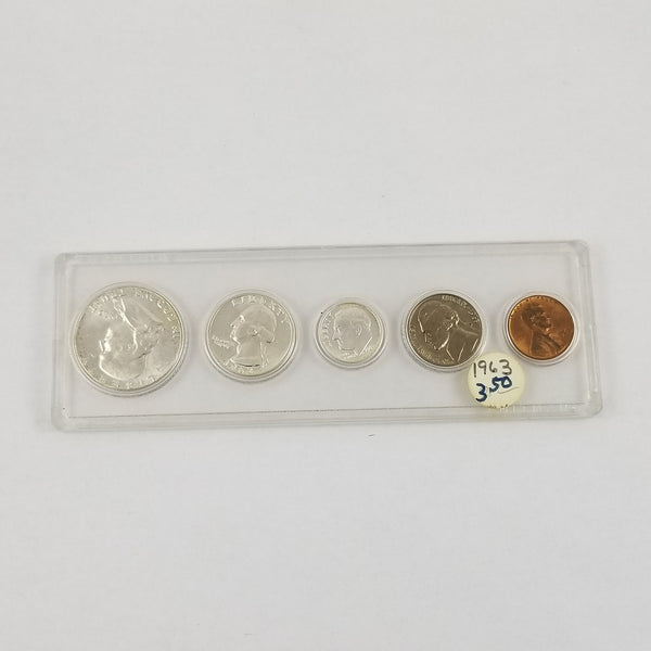 1963 P United States Mint Set GEM BU Brilliant Uncirculated