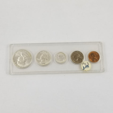 1963 P United States Mint Set GEM BU Brilliant Uncirculated