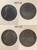 Lincoln Cents Set 1909-2006 Key Dates included Incomplete Set