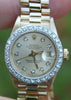 ROLEX LADIES 18k GOLD DATEJUST PRESIDENT WATCH