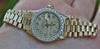 ROLEX LADIES 18k GOLD DATEJUST PRESIDENT WATCH