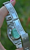ROLEX MENS STAINLESS STEEL DATE BLUE DIAL