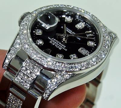 ROLEX LADIES DATEJUST WATCH DIAMOND DIAL LUGS
