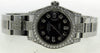 ROLEX LADIES DATEJUST WATCH DIAMOND DIAL LUGS