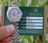 ROLEX LADIES DATEJUST WATCH DIAMOND DIAL BEZEL