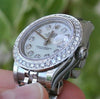 ROLEX LADIES DATEJUST WATCH DIAMOND DIAL BEZEL