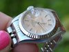 ROLEX STEEL LADIES DATEJUST WATCH SILVER STICK DIAL