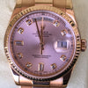 Rolex Day-Date Presidential 36mm Pink Rose Gold 118235 Diamond Dial